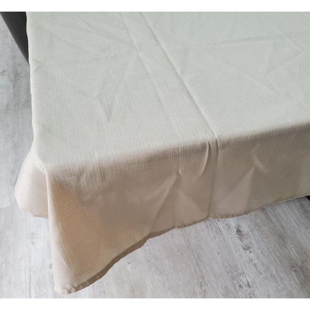 Tablecloth Beige Polyester Rectangle 72x51